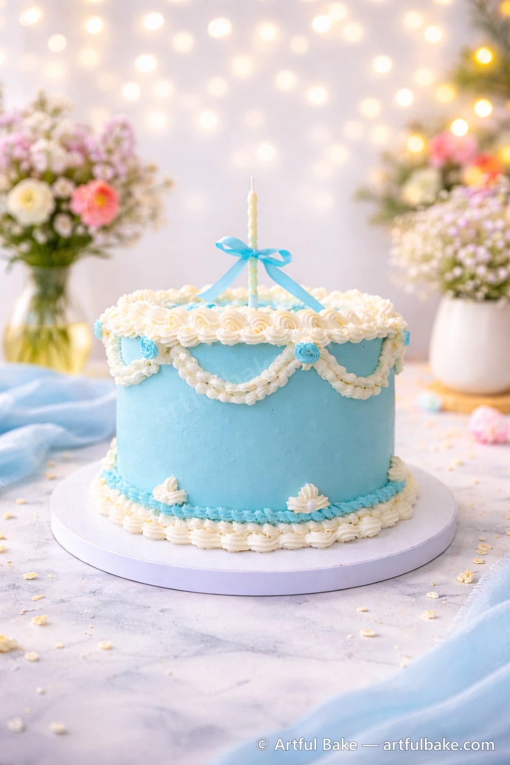 Strawberry & Blueberry Fresh Cream Cake