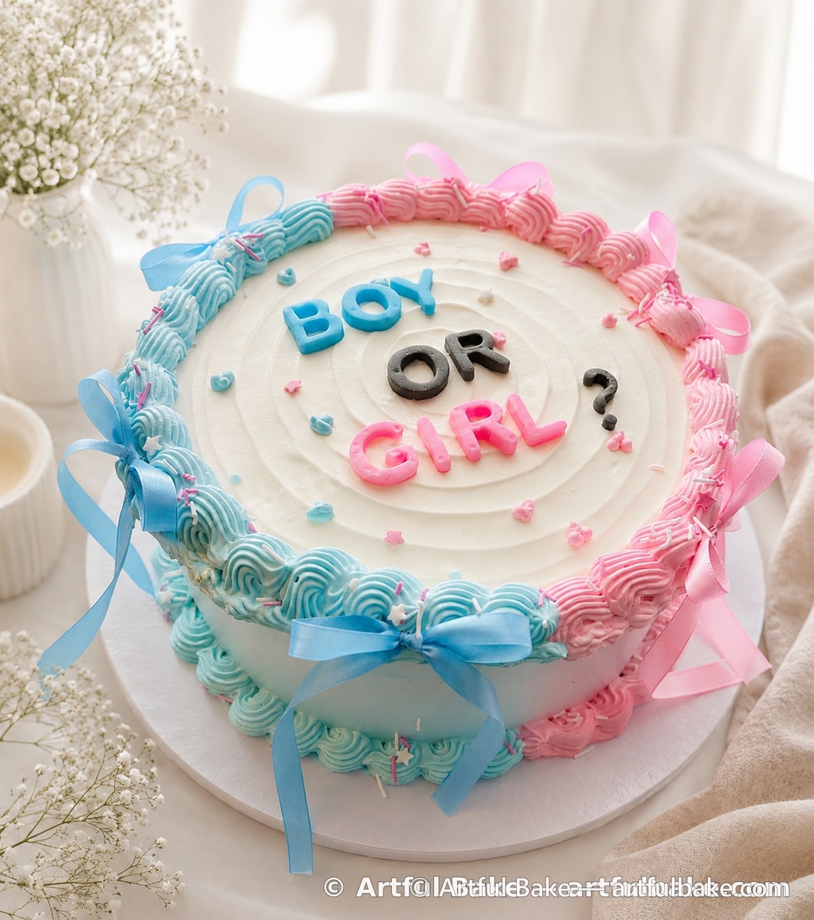 Boy or Girl? Gender Reveal Cake